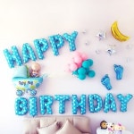 해피파티 생일 풍선세트 달리는 유모차