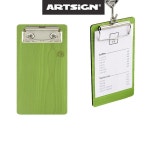 계산서꽂이 빌지 영수증 클립보드 연두우드 160중