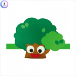 h50 동물머리띠 B세트-나무