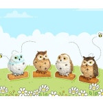 리틀부엉이SET 인테리어 소품 미니어처 선물 도자기