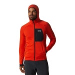 Mountain Hardwear 남성용 폴라텍 파워 그리드 풀 지퍼 후디 주