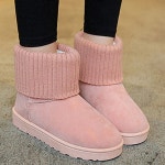 니트 겨울 캐주얼 방한 퍼신발 여자 부츠 털슈즈 고급 데일리