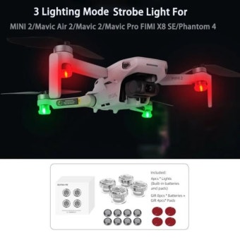 DJI FPV MINI SE 플래시 스트로브 램프 야간 비행 조명 매빅 에어 2S 미니 2 3 팬텀 4 X8 드론 액세서리