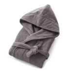 라흐두뜨 라흐두뜨 벨벳 후드 목욕 가운 34 36 dark 1개 F704042