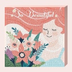 보석십자수 일러스트 아름다운그녀 25x25