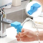 코끼리 실리콘 수도꼭지 연장탭 세면대 수전