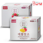 쉐프엠 젤리블리 애플망고 1박스 리치 1박스 총40입 대만식 간식 해외간식 푸딩