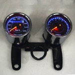 속도계 조합 12V 0-180 km h LED 범용 바이크 오토바이 투어 타코미터 게이지 스탠드