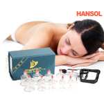 한솔의료기 한솔의료기 국산 한솔부항기 10컵 권총형 펌프 수동식 부항기