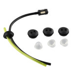 3 세트 범용 잔디 트리머 연료 라인 필터 키트 브러시 커터 용 가스켓 프라이머가있는 스트리머 호스