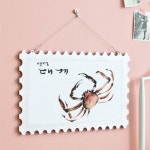 꾸밈 nu794-행잉액자 영덕대게 우표가로대형