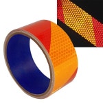 사선 반사테이프 빨주 40 빛반사 반사지 교통안전