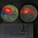 아트박스 꾸밈 nr 액자35R 행운의붉은양귀비 458-LED