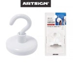 백색 초강력 네오디움 자석후크 대형 1개