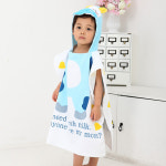 유아 비치가운 카우 2-7세 목욕가운 수영타올