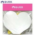 유니아트 부채 3000 종이부채 5개입 하트