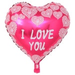 풍선팜 아이러브유 데코 호일 풍선 하트 45 x 48 cm G 40개입