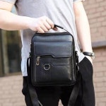남성 기본 베이직 스타일 가죽 데일리 숄더 크로스백 카멜