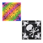 바이크손수건 스켈레톤 힙합 면 해골 스카프