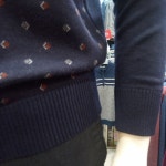 세르지오 세르지오 에스에스패션 남성 캐주얼 셔츠와니트가 하나만으로 레이어드한듯 멋스러운 땡땡이자가드 울혼방 니트 티셔츠 G4503