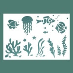 스텐실 도안 바닷속 A-04-159