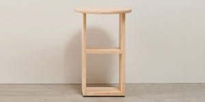 고무나무 키큰 다용도 테이블 H6717