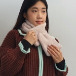 핫트랙스 페이크퍼 미니 목도리 머플러 WB6980B