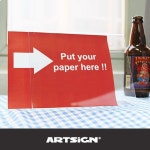 B안내물 꽂이판 쇼케이스 1매 200x150mm