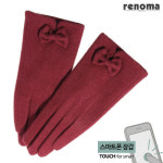 레노마 등트임 리본 여성 모장갑 rn25954
