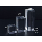 투명 아크릴 사각 큐브 스틱 스테이지 50 진열대
