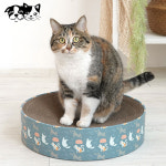 패리스캣 고양이용 원형 스크래쳐 블루냥냥