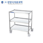 천양사의료과학 천양사의료과학 다용도 카트 3단 CY-4025