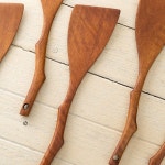 대추나무 옻칠 자연 사선 뒤지개 대 1p 원목 뒤집개