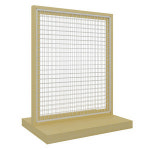 디스플레이철망 양면진열대 검정색 xD700x 1960mm철망 베이스색상 선택가능 KN-638 W1260 H1360