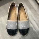 아이엔씨인터내셔날컨셉스 INC 크리스탈 콜비나 캡 woven espadrille 플랫