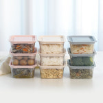 가쯔 가쯔 심플쿡 냉동밥 도시락통 사각 전자렌지용기600ml 8개