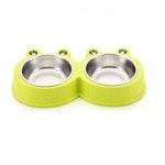 개구리 왕눈이 애견식기 연두색