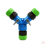 Y자 호스분배기 세차 호스 연장 캡 원예 물분배 연결구 길이 수압 조절 연결관