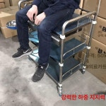 간호 카트 병원 치과 트롤리 드레싱 스테인레스 수술 2층 무서랍 특소