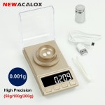 001g 정밀 디지털 저울 50g 100g 200g 전자 보석 USB 전원 약품 NEWACALOX-0