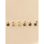 미니멀피어싱 데일리 러프다이아 피어싱 귀걸이