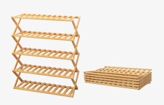 가구샘 원목 접이식 5단 다용도 선반 700 H2261