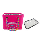 뷰레이터닷컴 뷰레이터닷컴 냠냠고양이 물빠지는 목욕가방 스파백 목욕탕 사우나 가방 받침대포함