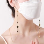 플라워 크리스탈 프리미엄 마스크스트랩 안경줄 일회용마스크 패션목걸이 안경목걸이 마스크목걸이