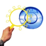 해바라기버블체와접시 접시지름23cm 손잡이포함