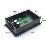 PWM DC 모터 속도 컨트롤러 타이밍 원격 제어 LCD 스마트 디지털 디스플레이 0 100 타코미터 조절 12V