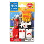 지구화학 퍼즐 지우개 완구 no 10 긴급차량