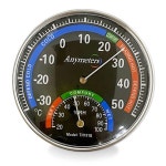 에디슨 원형 온습도계 9401 아날로그 온도 습도 측정