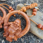 포대화상 복숭아나무 키링