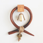 EN 국산오리지널 풍경종 나무소코뚜레중 오복삼재막이 문종 방짜유기 프리미엄 종 현관종 도어벨